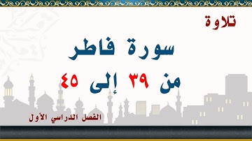 سورة فاطر من 39 إلى 45