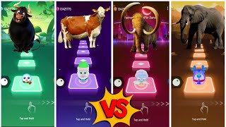 Funny Ferdinand🆚Funny Cow Dance🆚Funny Mammoth🆚Funny Elephant💫Lets See Who is best?🎶👍#coffindance