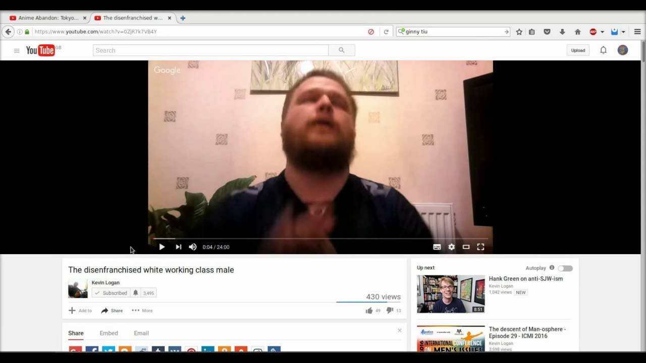 Re The Disenfranchised White Working Class Male Kevin Logan YouTube