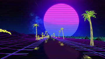 VJ LOOP NEON Palm Road 3D Vj Loops Abstract Background Video Lines Pattern 4k Screensaver free