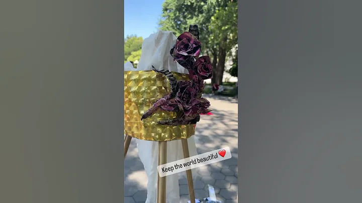 Keep The World Beautiful. Artistic Creation. #upcycleart #paperart #painting #art