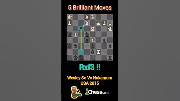 5 Brilliant Moves in a row !!     #chess #chessmate #chesscom #chessmove #brilliantmove #hikaru