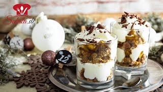 Leckeres APFEL-SCHICHTDESSERT  OHNE Zucker zu Weihnachten I #12 Foodadventskalender 2019