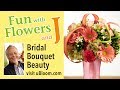 How to arrange flowers: Wedding Bouquet with Hydrangea, Gerbera Daisies, Callas &Roses.