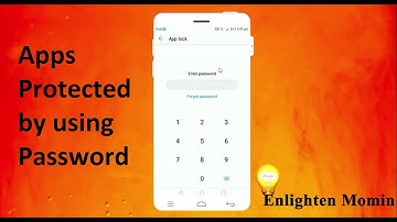 How to Set Password in My Mobile Apps with out Use lock Apps.