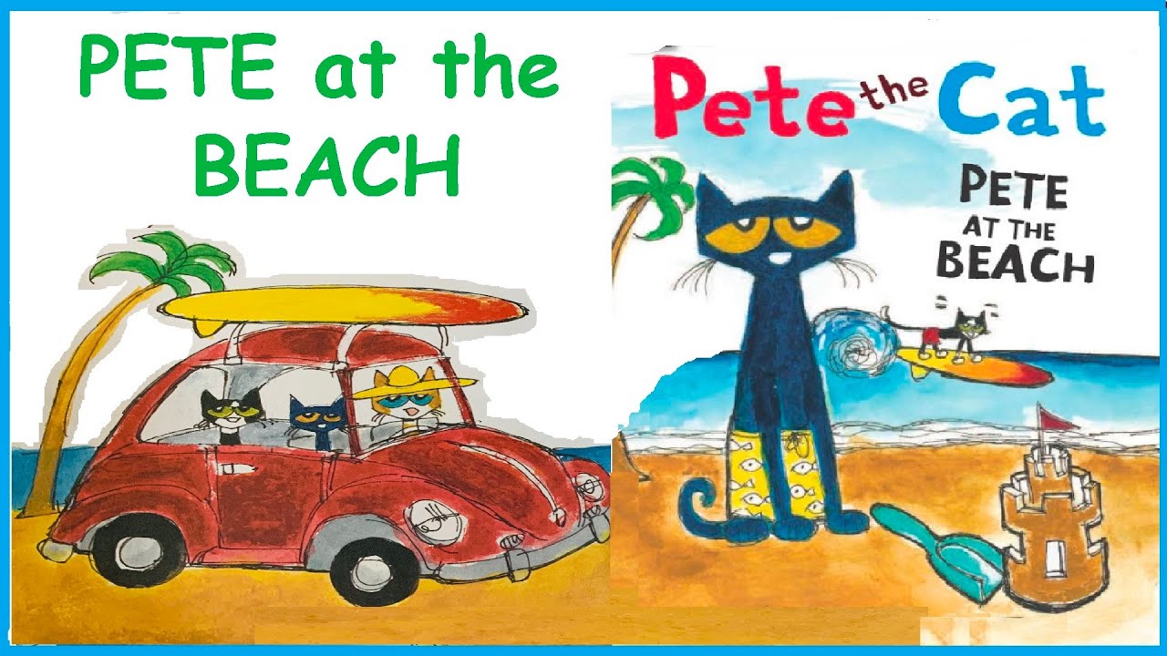Pete the Cat - Pete at the Beach - Read Aloud with Frozendoll -  Storytime