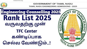 TNEA counselling 2025|Certificate verification completed|Status update|Vincent Info|