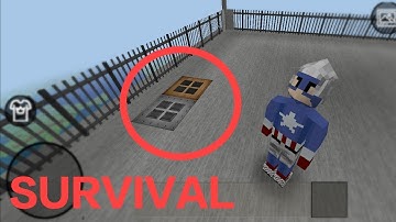 MİNİ BLOCK CRAFT 3D | SURVİVAL How to Make TRAPDOOR - KAPI ( Wooden trapdoor - cell trapdoor )