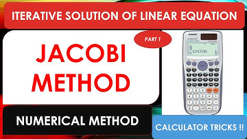 Gauss Jacobi Method | Jacobi Method in Nepali | numerical method | Jacobi method calculator tricks |