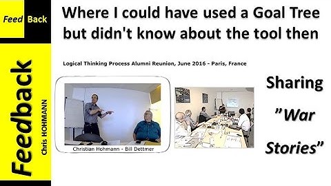 Where I could have used a Goal Tree but didn