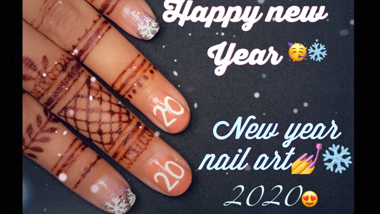 Glittery New Year's Nail Art Tutorial - wide 4