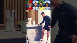 Ronaldo VS Messi VS Neymar VS Maradona Juggling Fruit