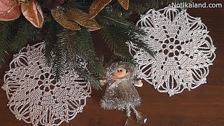 Crochet doily Snowflake Tutorial Part 1 Сrochet Сhristmas ornaments free patterns