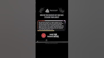 🍕🍗🕛 How did you find out who was stealing your lunch? #storytime #job #interesting #wow