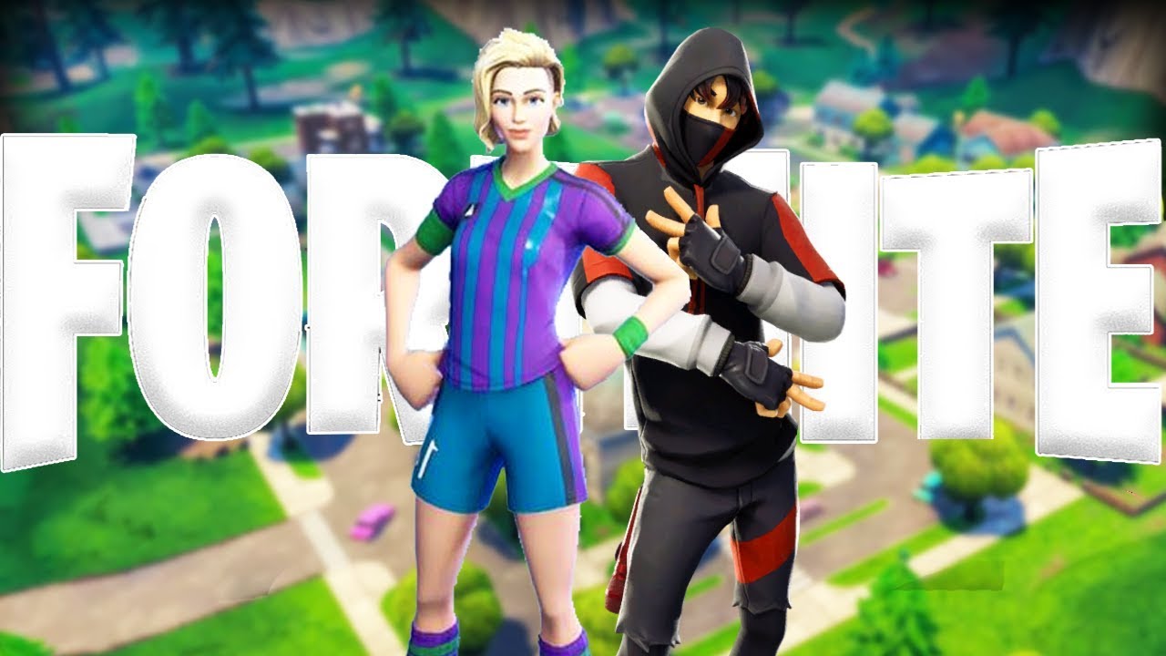 victoria en duos con la skin del futbolista y del ikoni - skin futbolista fortnite miniatura