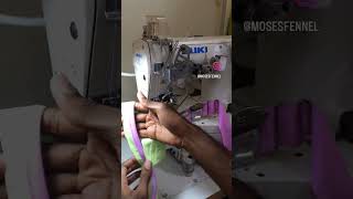 Test and Tune industrial coverstitch binder attachment sewing