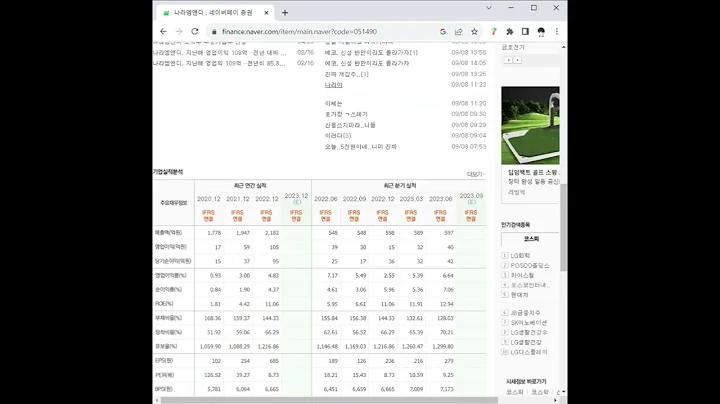 051490나라엠앤디 주가 전망 및 차트 분석