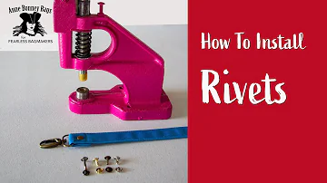 How To Install Rivets To A Bag With A Rivet Press - Beginner Tutorial For Bag Makers