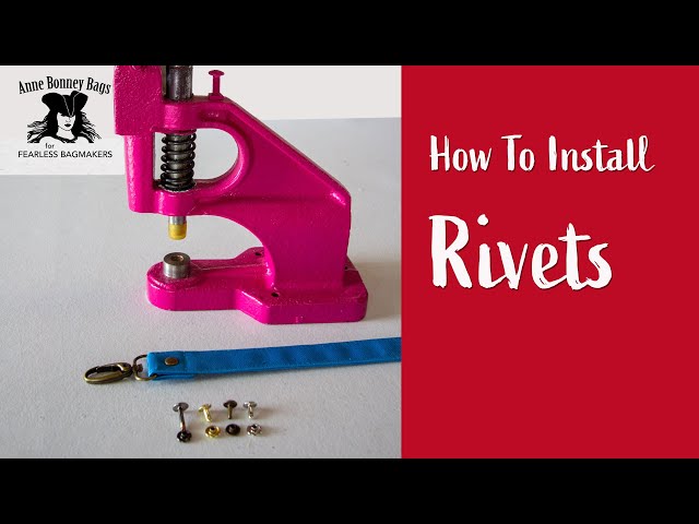 Ask Sara: How to Use a Rivet Press 