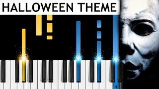 Video thumbnail of "Halloween Theme - Piano Tutorial - How to play John Carpenter's Halloween on piano"