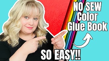 🌈NO SEW Color Glue Book🌈 SO EASY! #gluebook