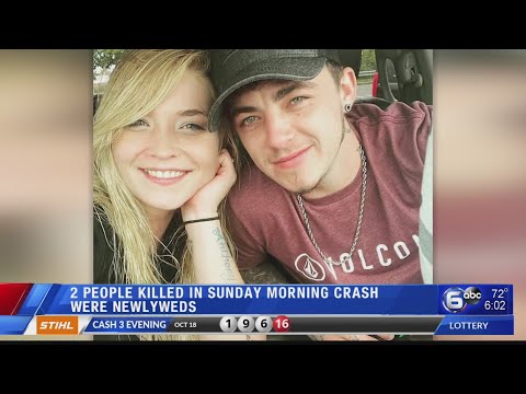 Pair of newlyweds killed in Sunday morning crash