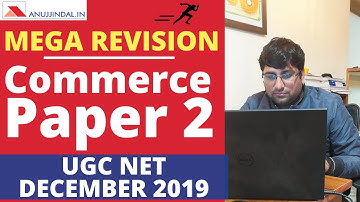 Mega Revision - UGC NET December 2019 Paper 2 Commerce