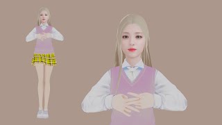 있지 유나 3D 캐릭터 만들기 ITZY YUNA 3D Character KPOP idol