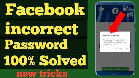 Facebook incorrect password problem solution | fb incorrect password problem solved ! in Hindi