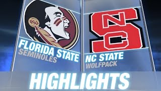 Florida State vs NC State | 2014 ACC Football Highlights