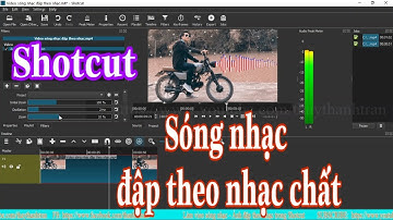 Shotcut || Phần 28: Sóng nhạc đập theo nhạc | Audio spectrum visualization video in Shotcut