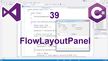 Programación Windows Forms C# 39 --- FlowLayoutPanel