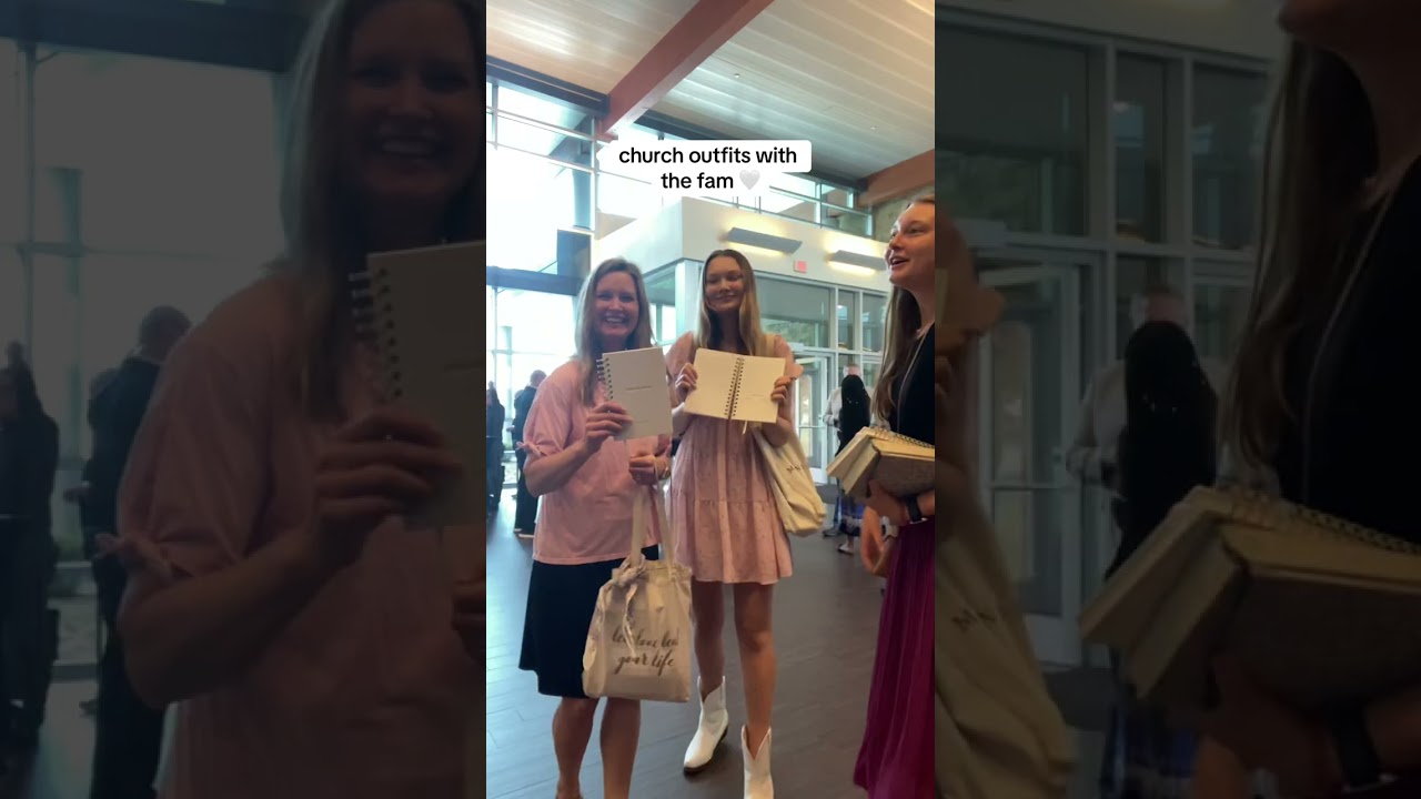 church ootd with the fam 🤍 when everyone&rsquo;s back in town