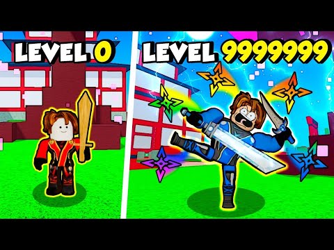 USANDO ROBUX LEVEL H@CKER PARA EVOLUIR UM POBRE NINJA NOOB NO ROBLOX (OP NINJA SIMULATOR)