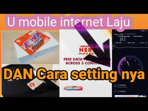 KARTU SIM U MOBILE dan cara SETTINGS nya