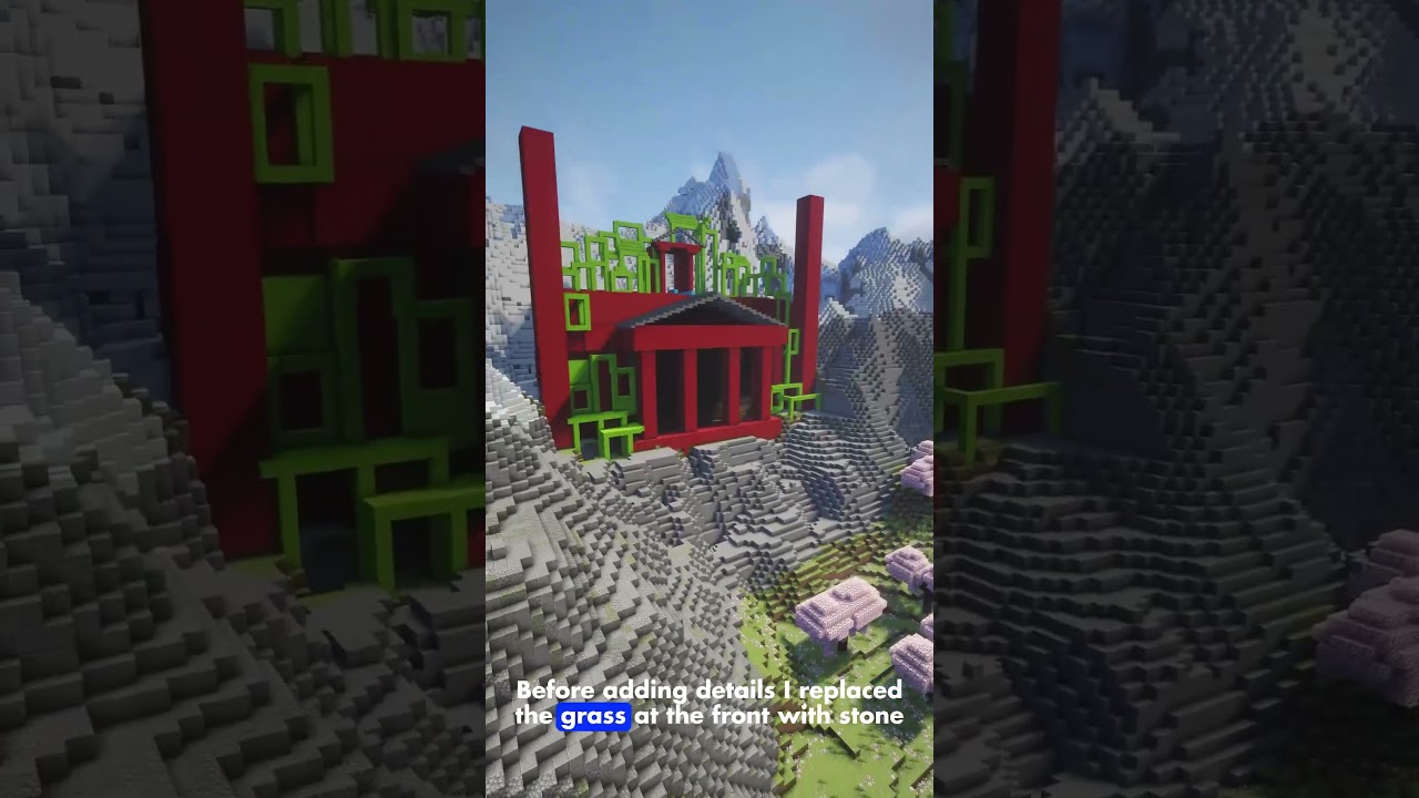 Building a Massive Greek temple Part 1 #minecraft #minecraftshorts #minecraftbuilding