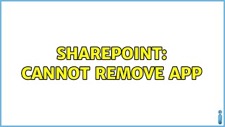 Sharepoint: Cannot remove app