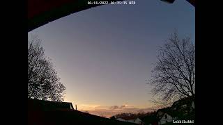 Timelaps 2022-11-16 In Eriskirch Bodensee