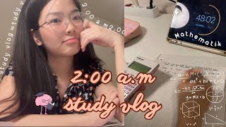 ÔN THI ĐẾN 2 GIỜ SÁNG! 📚 (*´꒳`*) | study vlog | kể chuyện học hành 🧅