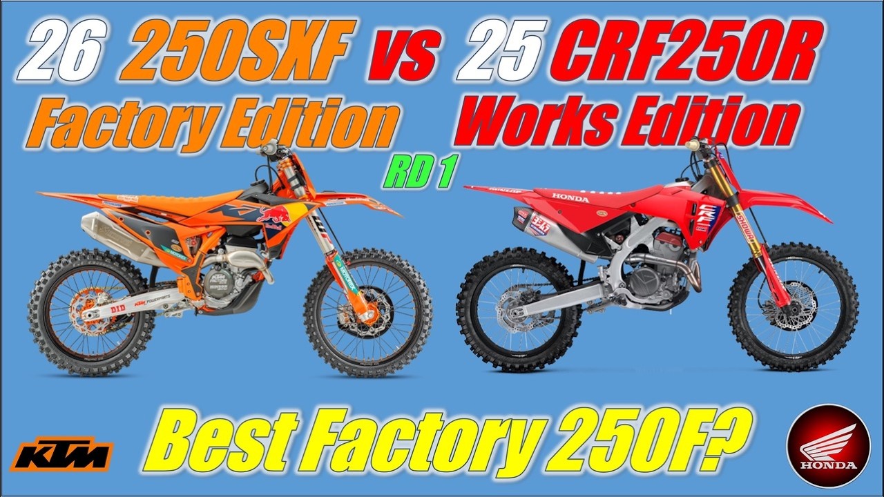250SXF Factory Edition vs Honda CRF250R Works Edition Back to Back