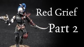 How To Paint Red Grief Dark Eldar Wyches Pt. 2