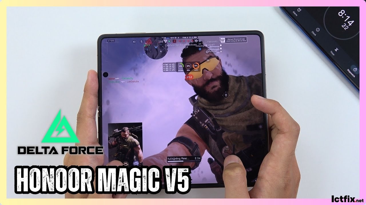 HONOR MAGIC V5 Delta Force Gaming Test | Snapdragon 8 Elite | 120Hz Foldable Display