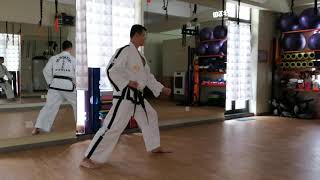 Celebrity Walking Stance Outer Forearm Low Section Block Wealth