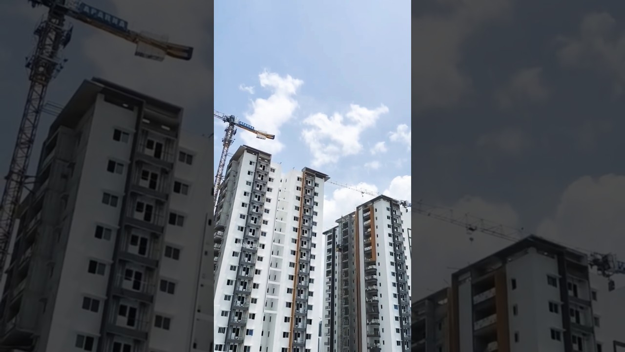 Tower crane operator hyderabad working time video shoot 