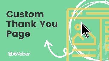 How do I create a custom thank you page using AWeber