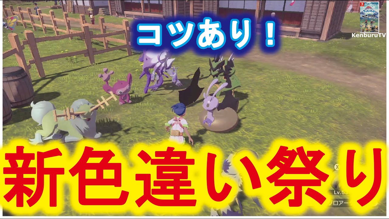 ポケモンレジェンドアルセウス 視聴者参加型 通算9匹色違いゲット ヒスイ色違い祭り 交換も図鑑埋めしながら色違いゲットしようライブ配信 Youtube