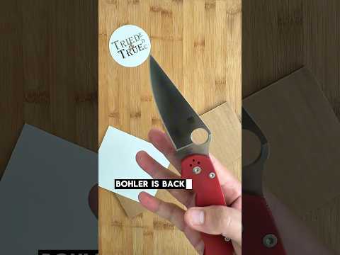 Day 1️⃣: Edge Retention Testing -- Spyderco Paramilitary 2 in M390 