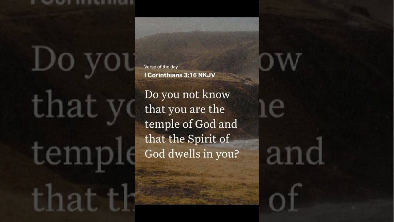 Your body is the temple