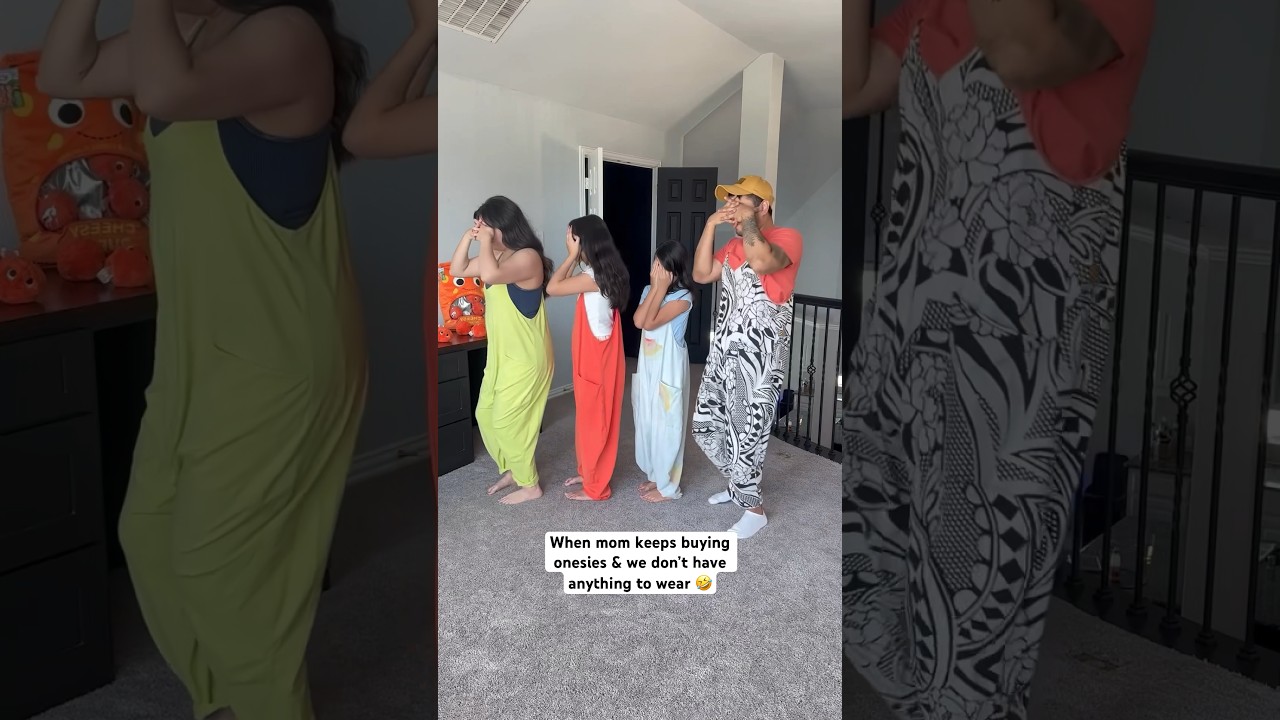 We’re all wearing onesies! 😭 Teletubbies WHO? 😮‍💨 