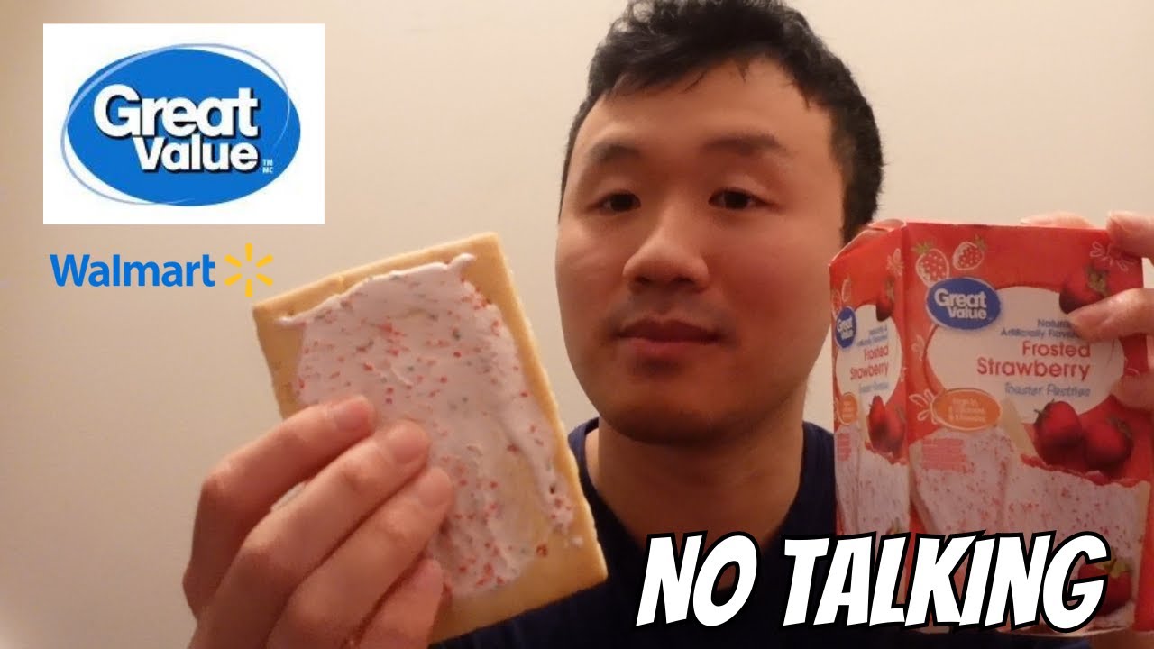 Eating Walmart Great Value Frosted Strawberry Toaster Pastries (No ...
